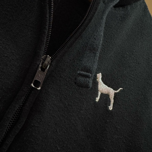 Victoria’s Secret PINK Black Hoodie with Sequins - Picture 3 of 4